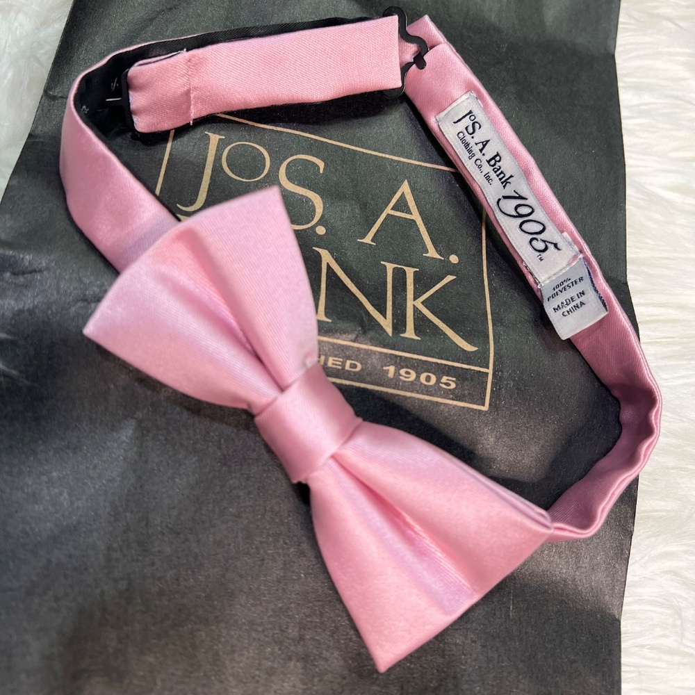 NWOT [J°S. A. Bank] Pink Bow Tie & Shoe Bundle | HoCo + Prom | Mens Loafers 10.5 - Picture 13 of 16